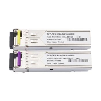 1000BASE-BX-U 120km TX1490nm/RX1550nm Simplex LC/UPC BiDi SFP Optical Transceiver Module