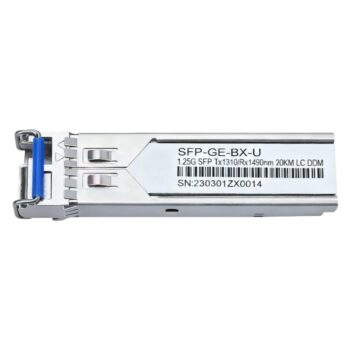 1000BASE-BX-U 20km TX1310nm/RX1490nm Simplex LC/UPC BiDi SFP Optical Transceiver Module
