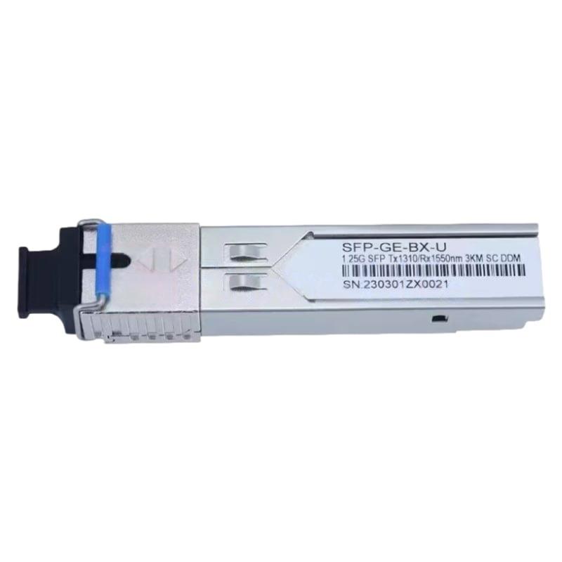 1000BASE-BX-U-SFP-BiDi-1310nm-TX-1550nm-RX-3km-DOM-Simplex-SC-UPC-SMF-Optical-Transceiver-Module 1000BASE BX U SFP BiDi 1310nm TX 1550nm RX 3km DOM Simplex SC UPC SMF Optical Transceiver Module