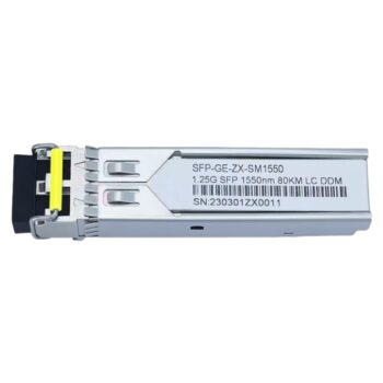 1000BASE-ZX SFP 1550nm 80km DOM Duplex LC/UPC SMF Optical Transceiver Module