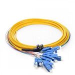 12 Fibers Singlemode SC/UPC Ribbon Fanout Fiber Optic Pigtail