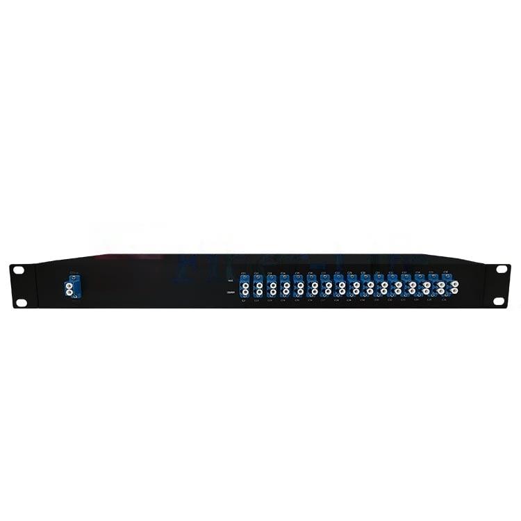 16-Channels-DWDM-Mux-Demux-Dual-Fiber-100GHz-200GHz-Spacing-1U-Rack-Mount 16 Channels DWDM Mux Demux Dual Fiber 100GHz 200GHz Spacing 1U Rack Mount