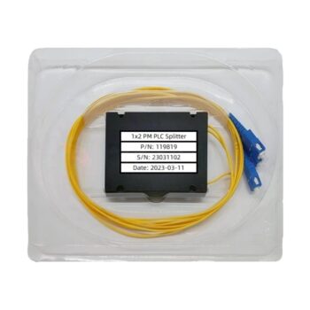 1x2 1310/1550nm ABS Box Polarization Maintaining PLC Splitter Slow Axis Working