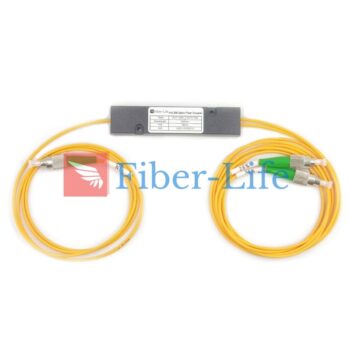 1x2 1310nm Single Window Singlemode FBT Coupler Splitter With ABS Box