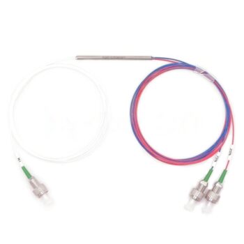 1x2 1550nm Single Window Singlemode FBT Coupler Splitter With Steel Tube
