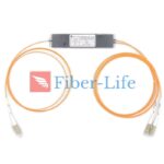 1x2 850nm Single Window Multimode FBT Coupler Splitter With ABS Box