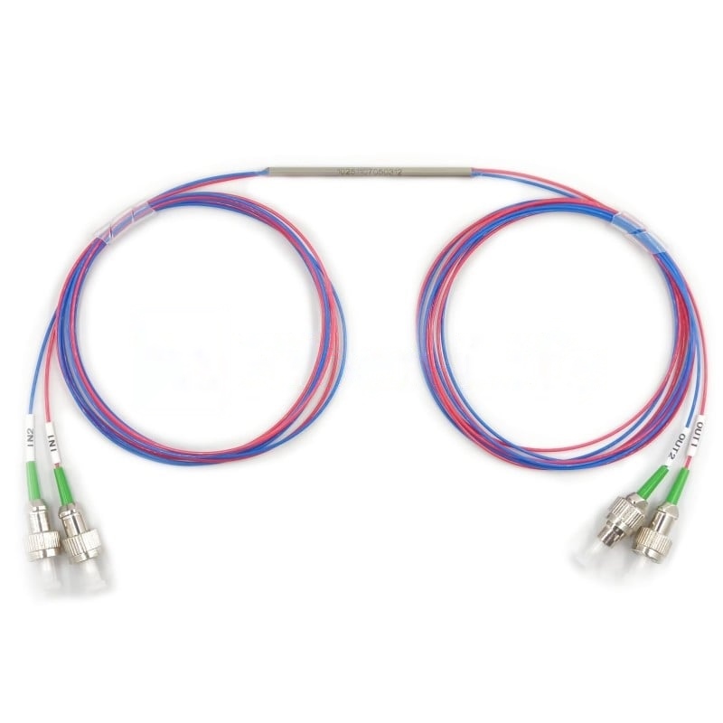2x2-1260nm-1620nm-All-Band-Singlemode-FBT-Coupler-Splitter-With-Steel-Tube 2x2 1260nm 1620nm All Band Singlemode FBT Coupler Splitter With Steel Tube