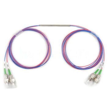 2x2 1490 & 1550nm Dual Window Singlemode FBT Coupler Splitter With Steel Tube
