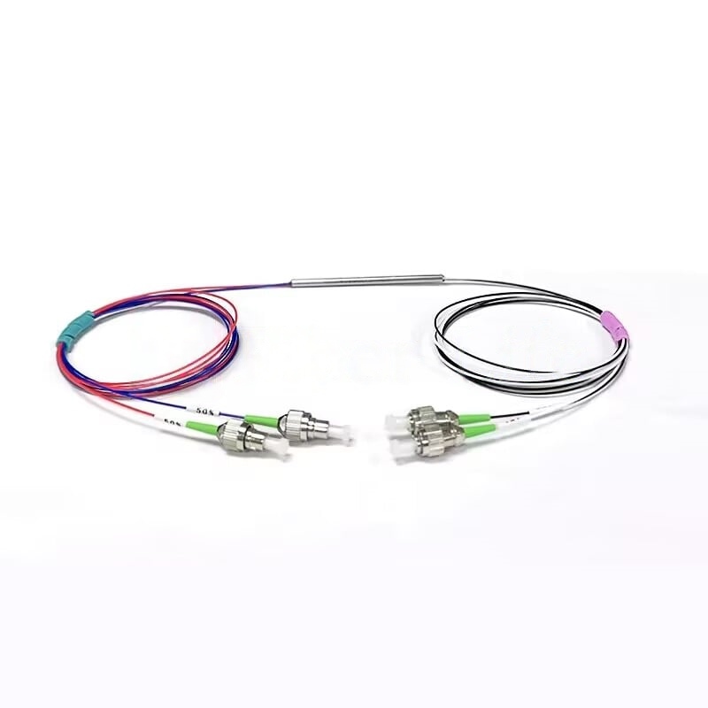 2x2-1550nm-PM-FBT-Splitter-With-Steel-Tube 2x2 1550nm PM FBT Splitter With Steel Tube