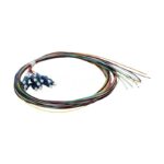 12 Fibers Singlemode LC/UPC Unjacketed Color-Coded Fiber Optic Pigtail