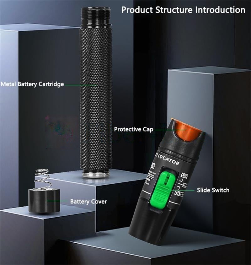 1-60km Visual Fault Locator Fiber Optic Laser Tester Fiber Optic Red Light Pen, 1/10/20/30/50/60/80MW 11 1-60km Visual Fault Locator Fiber Optic Laser Tester Fiber Optic Red Light Pen, 1/10/20/30/50/60/80MW-4