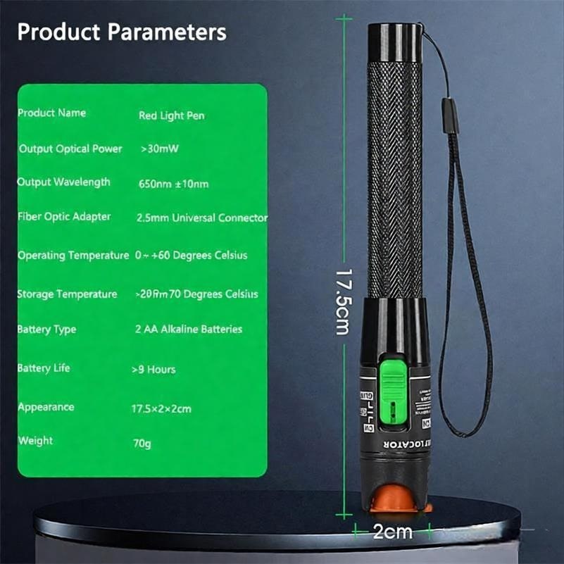 1-60km Visual Fault Locator Fiber Optic Laser Tester Fiber Optic Red Light Pen, 1/10/20/30/50/60/80MW 10 1-60km Visual Fault Locator Fiber Optic Laser Tester Fiber Optic Red Light Pen, 1/10/20/30/50/60/80MW-3