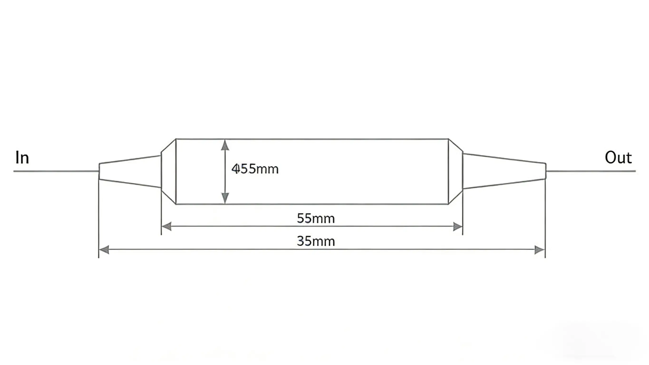 1310/1550nm Single/Dual Stage Polarization Maintaining Optical Isolator With Steel Tube 2 Customized 1310, 1550nm Single, Dual Grade PM Isolator Dimension