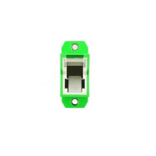 E2000-APC-Female-To-FC-APC-Female-Simplex-Singlemode-Hybrid-Fiber-Optic-Adapter-With-Flange-5