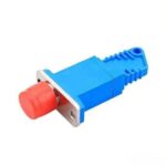 E2000/UPC Female To FC/UPC Female Hybrid Simplex Singlemode Fiber Optic Adapter With Flange 1 E2000-UPC-Female-To-FC-UPC-Female-Simplex-Singlemode-Hybrid-Fiber-Optic-Adapter-With-Flange-1