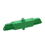 E2000/APC To E2000/APC Simplex Singlemode Plastic Fiber Optic Adapter With Flange 1 E2000LSHAPC-to-E2000LSHAPC-Simplex-OS2-Single-Mode-Plastic-Fiber-Optic-AdapterCoupler-with-Flange-1