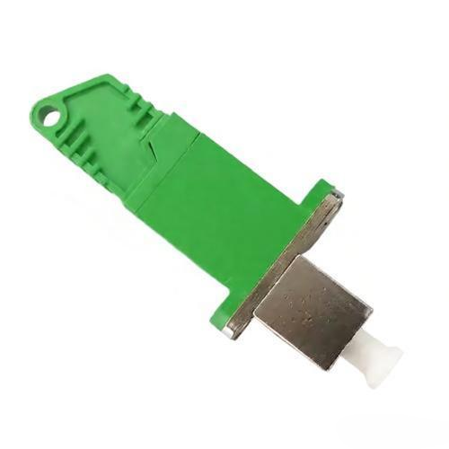 E2000LSHAPC-to-LCAPC-Simplex-OS2-Single-Mode-Hybrid-Fiber-Optic-AdapterCoupler-with-Flange-1 E2000LSHAPC to LCAPC Simplex OS2 Single Mode Hybrid Fiber Optic AdapterCoupler with Flange 1