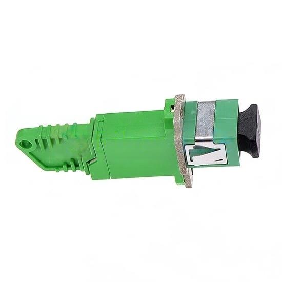 E2000LSHAPC-to-SCAPC-Simplex-OS2-Single-Mode-Hybrid-Fiber-Optic-AdapterCoupler-with-Flange-3 E2000LSHAPC to SCAPC Simplex OS2 Single Mode Hybrid Fiber Optic AdapterCoupler with Flange 3