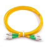FC/APC To FC/APC Duplex OS2 Singlemode Fiber Patch Cable