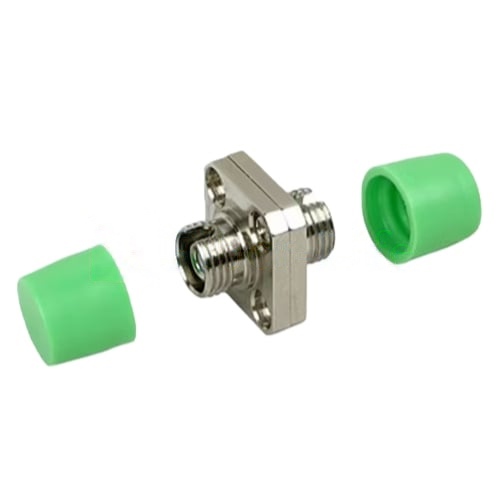 FC-APC-To-FC-APC-Simplex-Singlemode-Multimode-Square-Solid-Type-Two-Piece-Metal-Fiber-Optic-Adapter-With-Flange FC APC To FC APC Simplex Singlemode Multimode Square Solid Type Two Piece Metal Fiber Optic Adapter With Flange