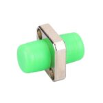 FC-APC-to-FC-APC-Simplex-SingleMode-Square-Solid-Type-One-Piece-Metal-Fiber-Optic-Adapter-Coupler-with-Flange