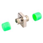 FC-APC-to-FC-APC-Simplex-SingleMode-Square-Solid-Type-One-Piece-Metal-Fiber-Optic-Adapter-Coupler-with-Flange