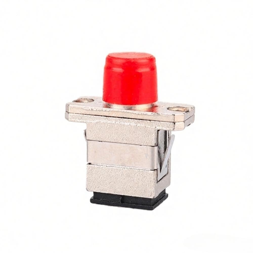 FC-UPC-Female-to-SC-UPC-Female-Hybrid-Simplex-Metal-Fiber-Optic-Adapter-With-Flange FC UPC Female to SC UPC Female Hybrid Simplex Metal Fiber Optic Adapter With Flange