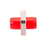 FC-UPC-to-FC-UPC-Simplex-SingleMode-Square-Solid-Type-One-Piece-Metal-Fiber-Optic-Adapter-Coupler-with-Flange