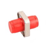 FC-UPC-to-FC-UPC-Simplex-SingleMode-Square-Solid-Type-One-Piece-Metal-Fiber-Optic-Adapter-Coupler-with-Flange