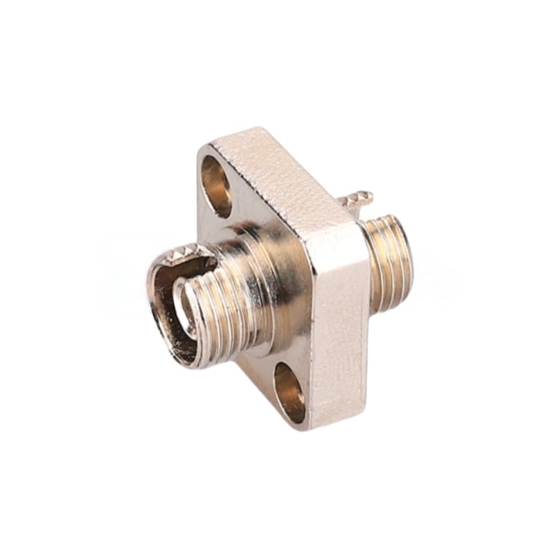 FC-UPC-to-FC-UPC-Simplex-SingleMode-Square-Solid-Type-One-Piece-Metal-Fiber-Optic-Adapter-Coupler-with-Flange-5