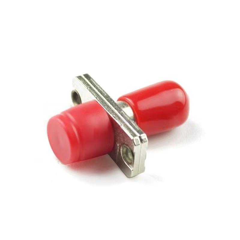 FC-to-ST-Hybrid-Metal-Fiber-Optic-AdapterCoupler-with-Flange-1 FC to ST Hybrid Metal Fiber Optic AdapterCoupler with Flange 1