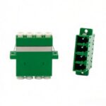 LC-APC-Female-to-LC-APC-Female-Quad-SingleMode-Plastic-Fiber-Optic-Adapter-Coupler-with-Flange