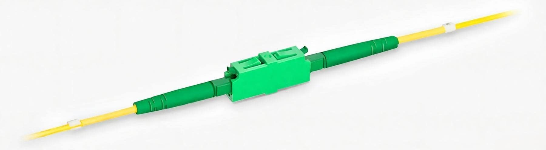 LC/APC Female to LC/APC Female Simplex Singlemode Plastic Fiber Optic Adapter/Coupler without Flange 2 LC APC to LC APC Simplex SingleMode Plastic Fiber Optic Adapter Coupler Connection Diagram