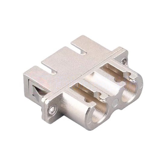 LC-UPC-Female-To-SC-UPC-Female-Hybrid-Duplex-Metal-Fiber-Optic-Adapter-With-Flange-3