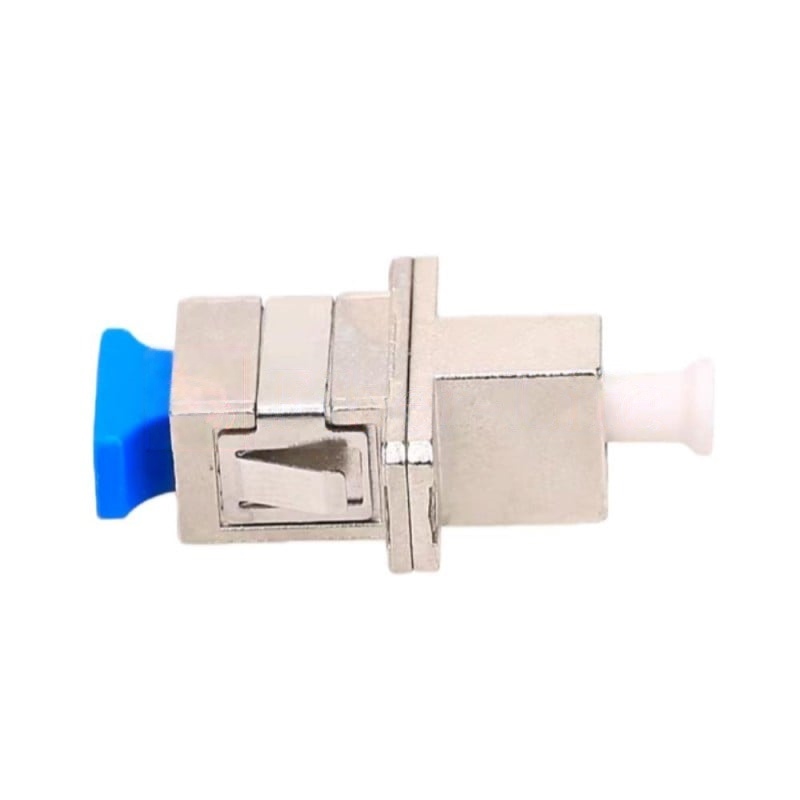 LC-UPC-Female-To-SC-UPC-Female-Hybrid-Simplex-Metal-Fiber-Optic-Adapter-With-Flange-2