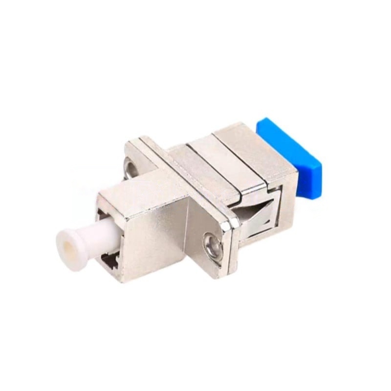 LC-UPC-Female-To-SC-UPC-Female-Hybrid-Simplex-Metal-Fiber-Optic-Adapter-With-Flange-3