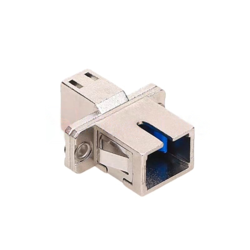 LC-UPC-Female-To-SC-UPC-Female-Hybrid-Simplex-Metal-Fiber-Optic-Adapter-With-Flange-6