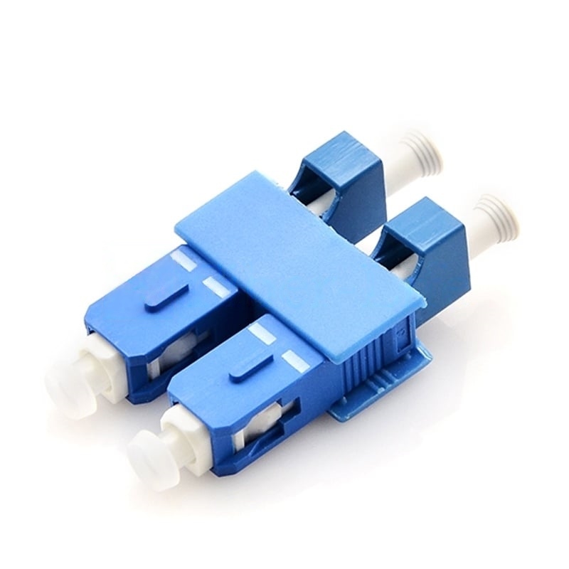 LCUPC-Female-to-SCUPC-Male-Hybrid-Duplex-SinglemodeMultimode-Plastic-Fiber-Optic-AdapterCoupler-without-Flange-1 LCUPC Female to SCUPC Male Hybrid Duplex SinglemodeMultimode Plastic Fiber Optic AdapterCoupler without Flange 1