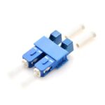 LCUPC-Female-to-SCUPC-Male-Hybrid-Duplex-SinglemodeMultimode-Plastic-Fiber-Optic-AdapterCoupler-without-Flange-1