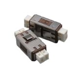 MU to MU Duplex Metal Single Mode/Multimode Fiber Optic Adapter