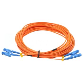 Customized OM2 Multimode Duplex E2000(LSH) Fiber Optic Patch Cable