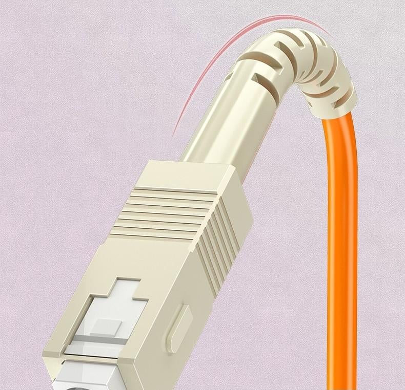 Customized OM2 Multimode Simplex LC/SC/FC/ST Fiber Optic Patch Cable 2 OM2 Multimode Duplex Fiber Optic Patch Cable Long-tail protection