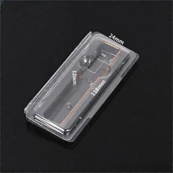QSFP/QSFP+ Plastic Packaging Clamshell Box For Single QSFP/QSFP+ Transceiver
