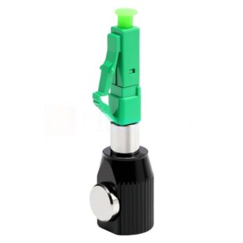 Round LC/APC Simplex Singlemode Bare Fiber Optic Adapter/Coupler