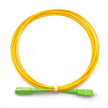 SC/APC To SC/APC Simplex OS2 Singlemode Fiber Patch Cable