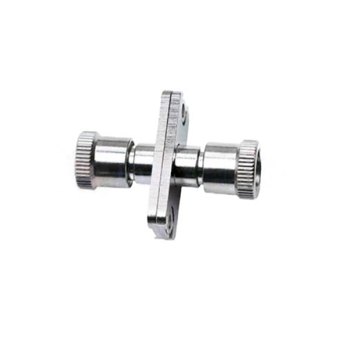 SMA905-To-SMA905-Simplex-Metal-Fiber-Optic-Adapter-With-Flange SMA905 To SMA905 Simplex Metal Fiber Optic Adapter With Flange