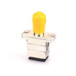 ST/UPC Female To SC/UPC Female Hybrid Simplex Singlemode/Multimode Metal Fiber Optic Adapter With Flange