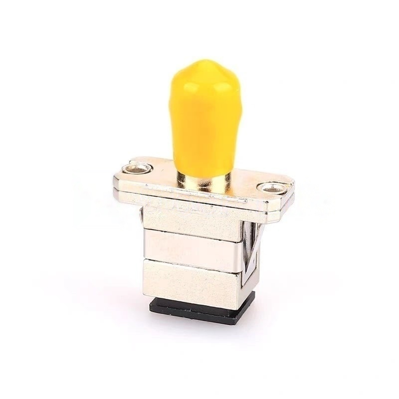 ST-UPC-Female-To-SC-UPC-Female-Hybrid-Simplex-Metal-Fiber-Optic-Adapter-With-Flange ST UPC Female To SC UPC Female Hybrid Simplex Metal Fiber Optic Adapter With Flange