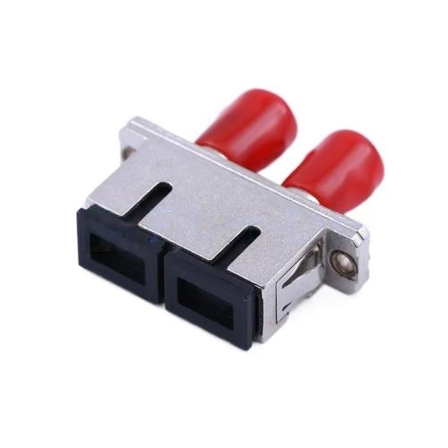 ST-to-SC-Hybrid-Metal-Fiber-Optic-AdapterCoupler-with-Flange-3