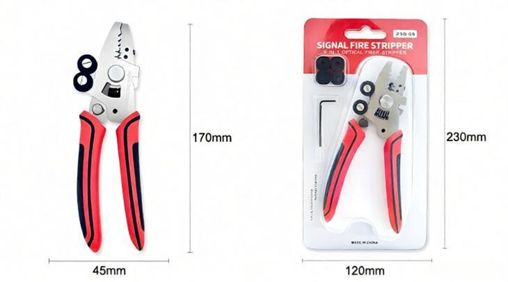 Signal Fire Multifunctional Optical Fiber Stripper 3 Signal Fire Optical Fiber Stripper Dimension.